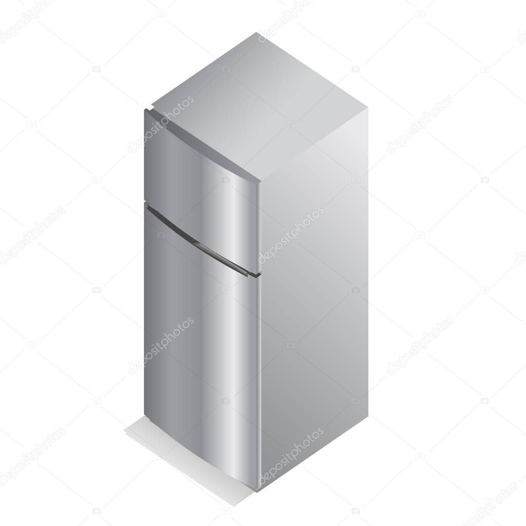Refrigerator sign illustration. Vector.
