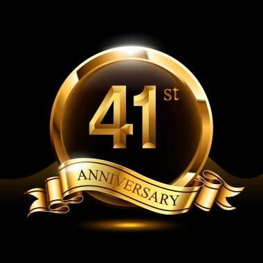 arka plan dekoratif 41 yıl yıldönümü