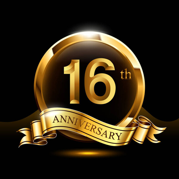 16  years   anniversary decorative background