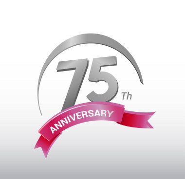 75 yıl yıldönümü dekoratif arka plan