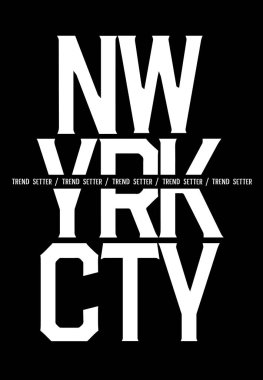 New York şehir etiketi, vektör