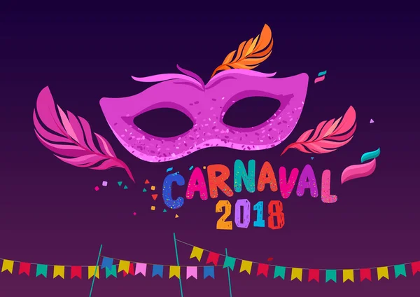 Etiqueta Carnaval Ilustración Vectorial — Archivo Imágenes Vectoriales