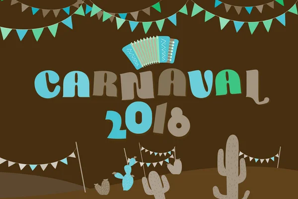 Etiqueta Carnaval Ilustração Vetorial —  Vetores de Stock