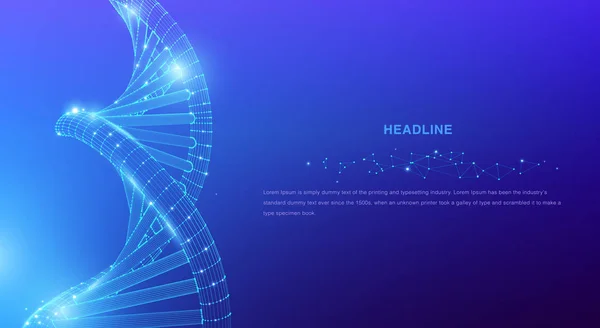 Dna Vector Achtergrond Textuur — Stockvector