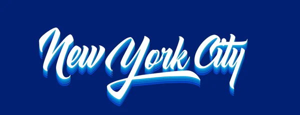 New York City Label Vector — Stock Vector