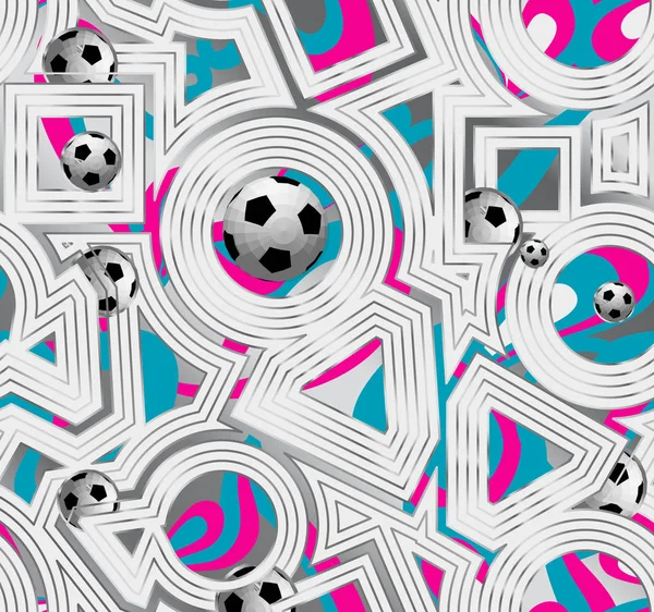 Fußball Weltmeisterschaft Hintergrund Fußball — Stockvektor