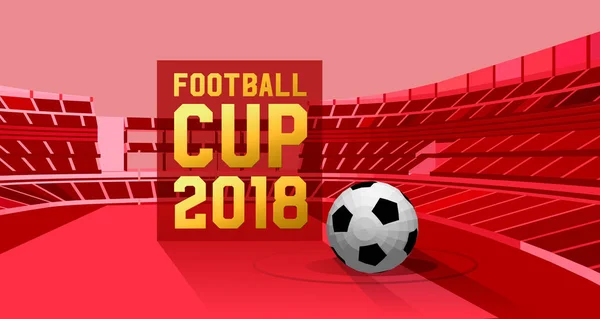 Football Championship Background Illustration Football Cup — 스톡 벡터