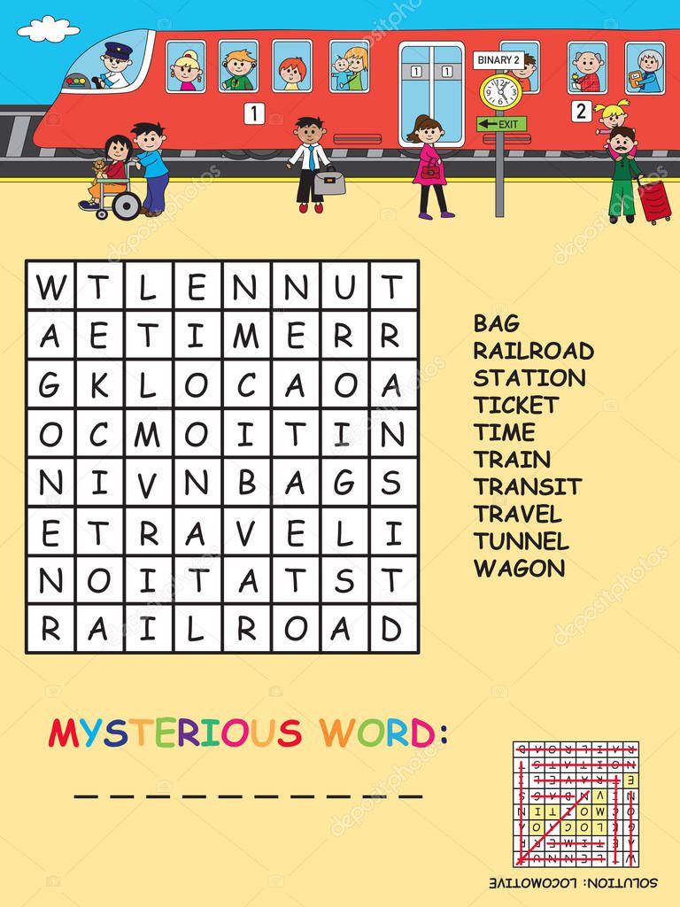 Crossword for children — Stock Photo © casaltamoiola #136690166