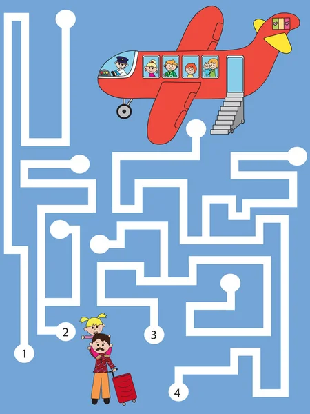 儿童迷宫的游戏 — 图库照片
