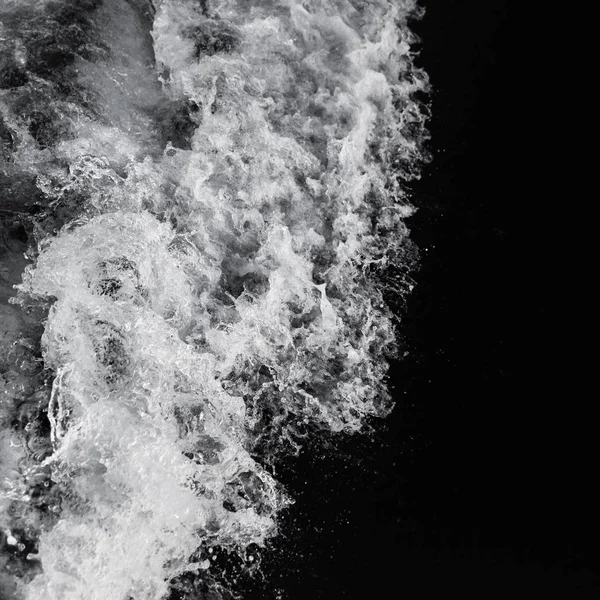 Fala Piękne Morze Rozpylonej Wody Piany Sfotografowany Pokładzie Jachtu Widok — Zdjęcie stockowe