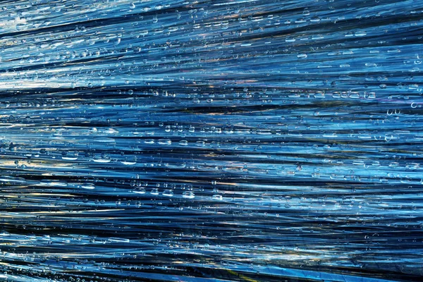 Gotas Lluvia Sobre Película Polietileno Fondo Abstracto — Foto de Stock
