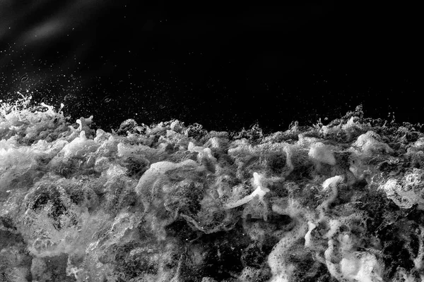 Fala Piękne Morze Rozpylonej Wody Piany Sfotografowany Pokładzie Jachtu Widok — Zdjęcie stockowe