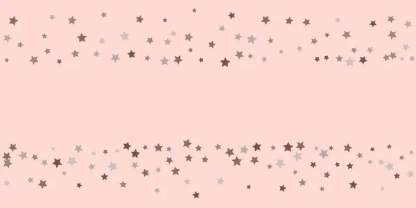 Soyut kahverengi ve gri yıldız konfeti — Stok Vektör