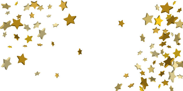 Golden casual confetti background.