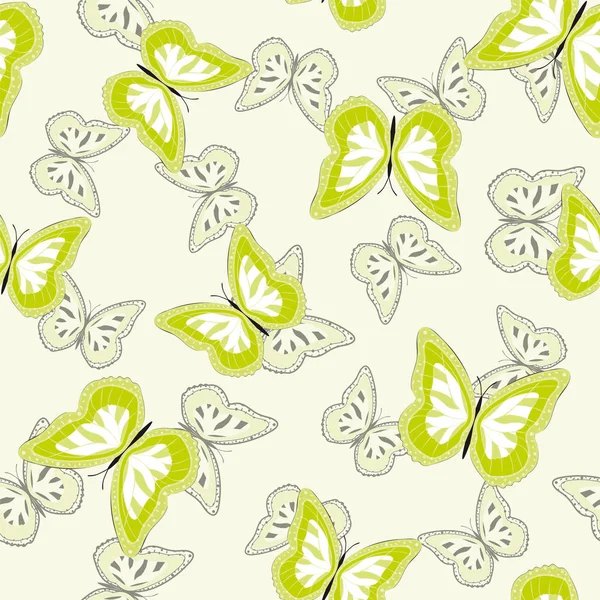 Fondo sin costuras de mariposas brillantes . — Vector de stock