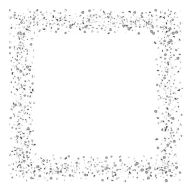 Beyaz bir arka plan üzerinde gümüş konfeti nokta.