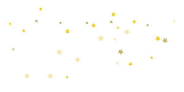 Star confetti. Golden casual confetti background. — Stock Vector