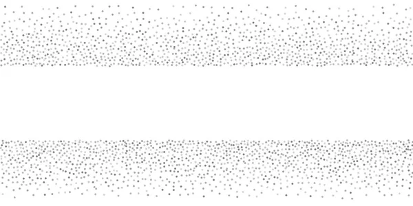 Stříbrné třpytky konfety na bílém pozadí — Stockový vektor