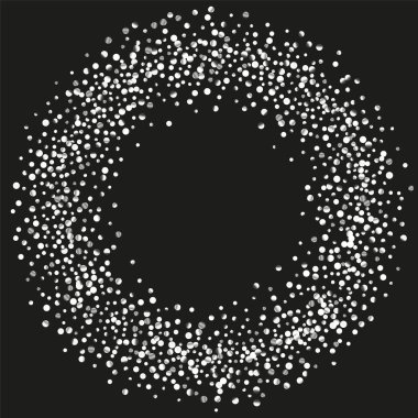 Siyah bir zemin üzerine konfeti gümüş Parlatıcı.