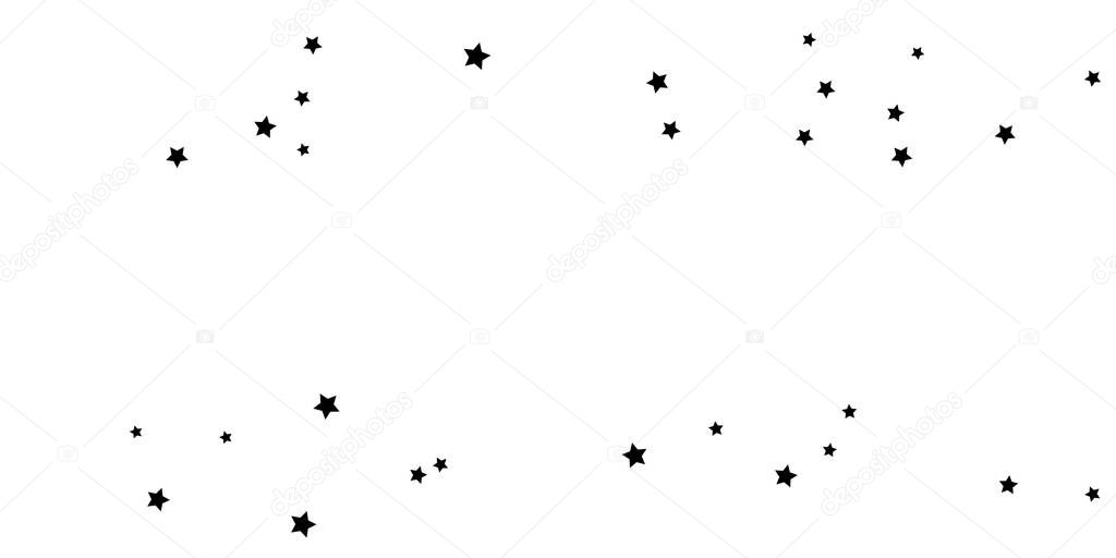 Abstract flying confetti star. A falling star background.