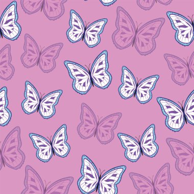 Parlak kelebekler sorunsuz arka plan.