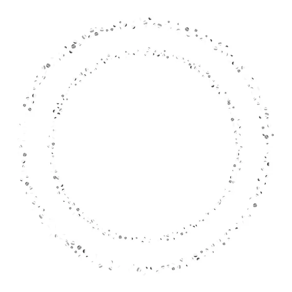 Silver konfetti punkt på en vit bakgrund. — Stock vektor