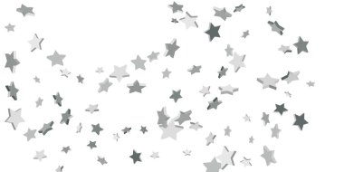 Gümüş Yıldız konfeti. 