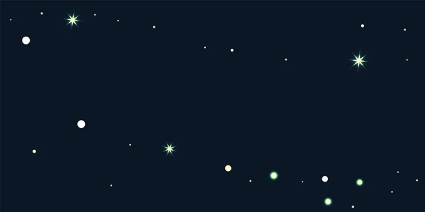 Étoiles aléatoires briller sur un fond noir . — Image vectorielle