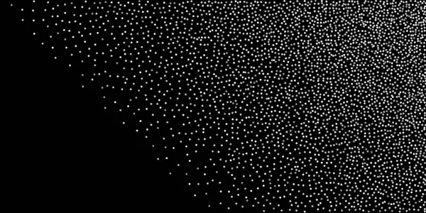 Silver glans av konfetti på svart bakgrund — Stock vektor