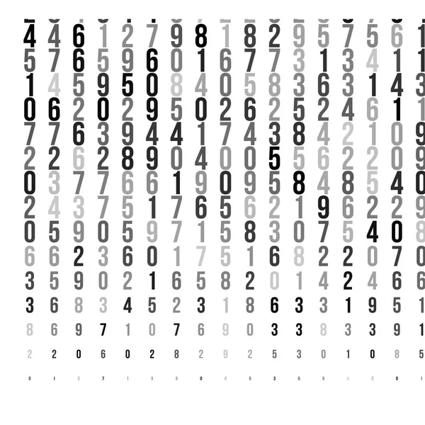 Textura de medio tono abstracta con números . — Vector de stock