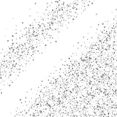 Beyaz bir arka plan üzerinde gümüş konfeti nokta.