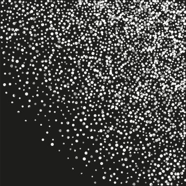 Siyah bir zemin üzerine konfeti gümüş Parlatıcı.