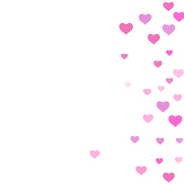 Kalp konfeti güzel arka plan üzerine düşmek