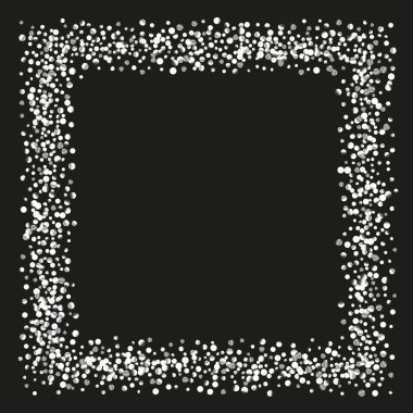 Siyah bir zemin üzerine konfeti gümüş Parlatıcı.