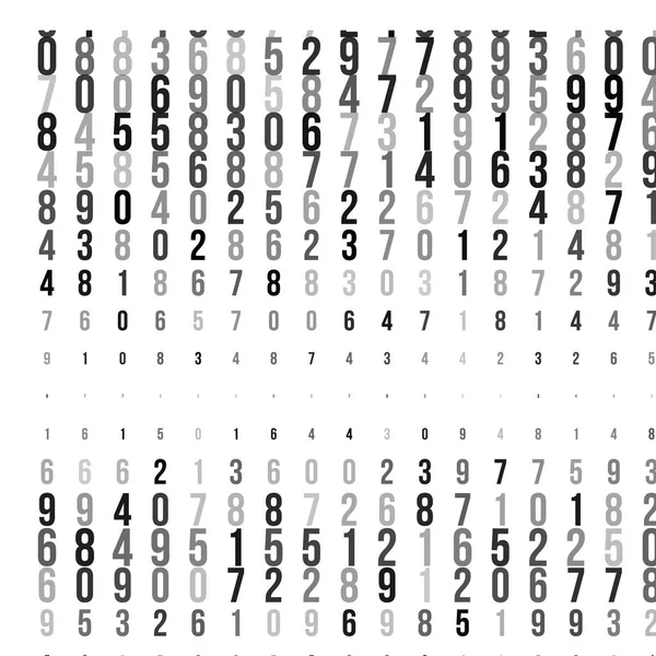 Textura de medio tono abstracta con números . — Vector de stock
