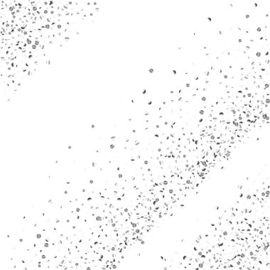 Beyaz bir arka plan üzerinde gümüş konfeti nokta.