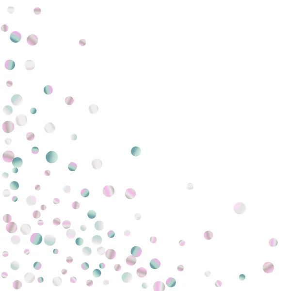 Confettis colorés sur blanc . — Image vectorielle