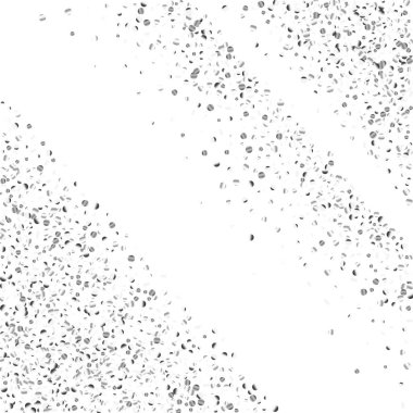 Beyaz bir arka plan üzerinde gümüş konfeti nokta.