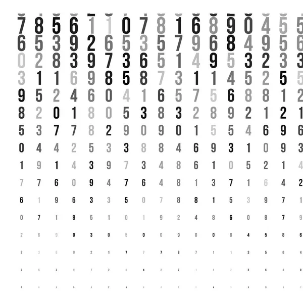 Abstrakte Halbtontextur mit Zahlen. — Stockvektor