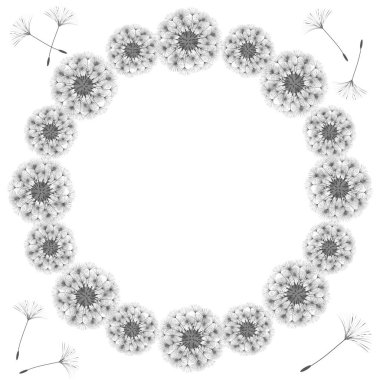 Soyut bir karahindiba tasarım çerçevesinde.