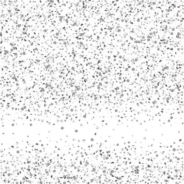 Beyaz bir arka plan üzerinde gümüş konfeti nokta.