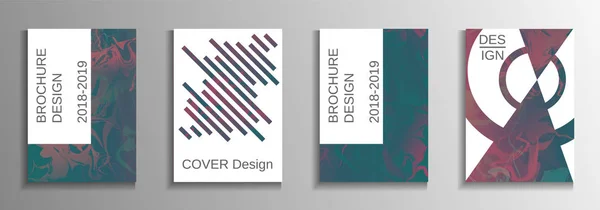 Un conjunto de cubiertas abstractas modernas . — Vector de stock