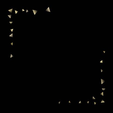 Altın düşen konfeti üçgenler