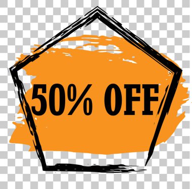 Modern minimalist satış afiş.