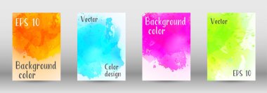 Sulu boya sprey resmini kapaklı tasarım.