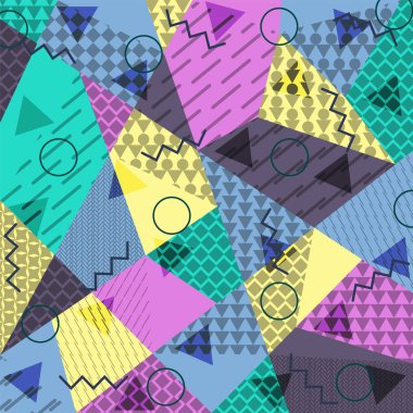 Memphis tarzında soyut arkaplan