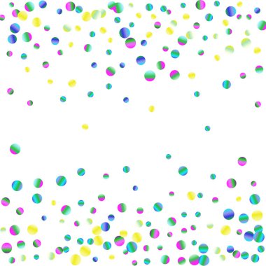 Beyaz renkli konfeti-Puan dağılmış