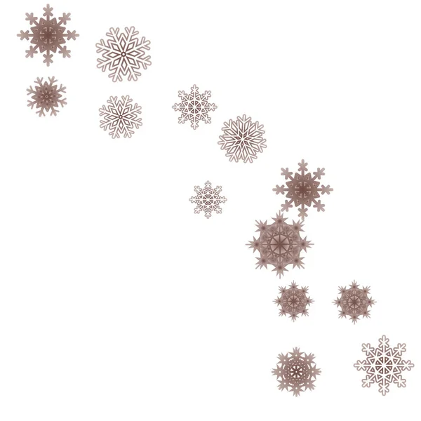 Año Nuevo vector de fondo con la caída de copos de nieve — Archivo Imágenes Vectoriales