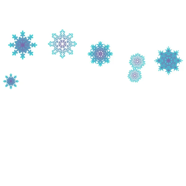 Año Nuevo vector de fondo con la caída de copos de nieve — Vector de stock