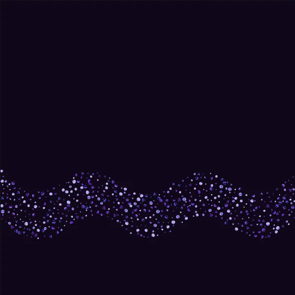 Lilac brillo de confeti sobre un fondo oscuro . — Archivo Imágenes Vectoriales